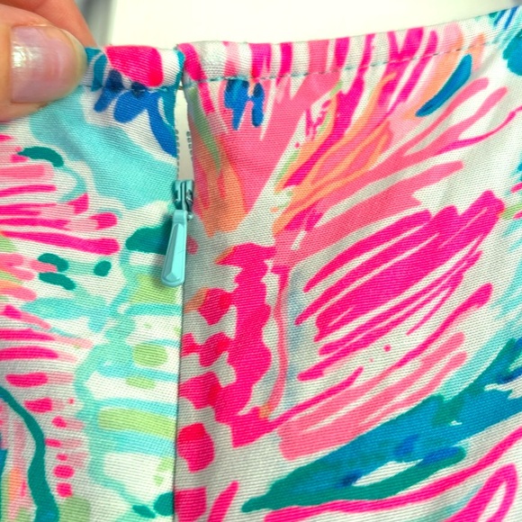 🐟 {L} LILLY PULITZER Donna Tunic Serene Blue Pink Gypsea Fish ⭐️FINAL PRICE⭐️ - Picture 10 of 13